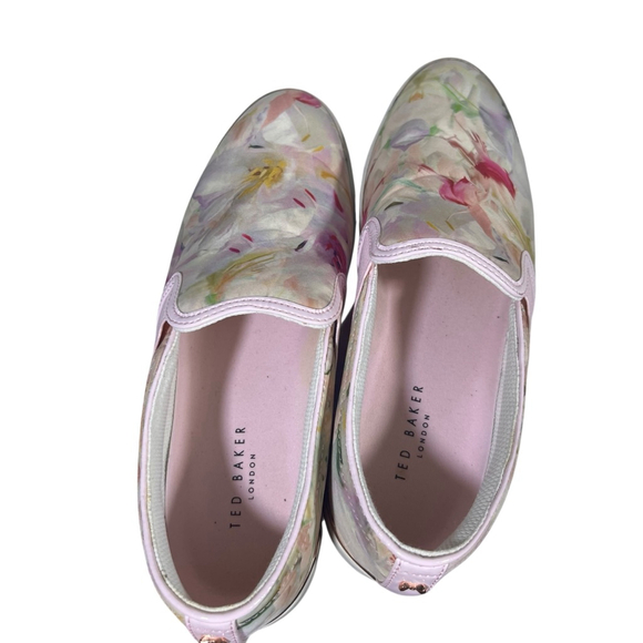 Ted Baker Laulei Womens Slip On Floral Sneakers Size 9 - Picture 11 of 13